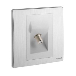 [281352] Legrand - 281352 - Mallia™ TV F-Type terminal Socket Silver.