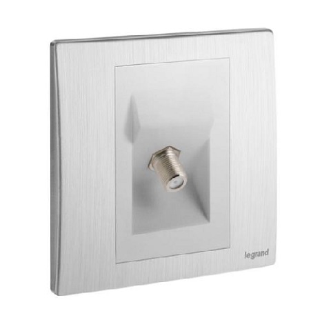 [281352] Legrand - 281352 - Mallia™ TV F-Type terminal Socket Silver.