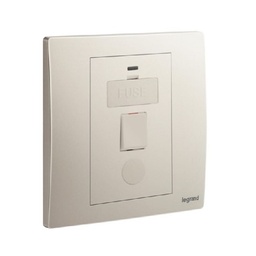 [281542] Legrand - 281542 - Mallia™ 13A 250V fused connection unit Switched w/ red LED power indicator Champagne.
