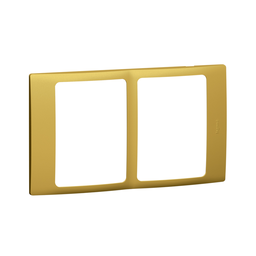 [281961] Legrand - 281961 - Mallia™ Plate 2x 1-Gang Brass.