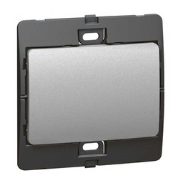 [283000] Legrand - 283000 - Mallia™ Single pole switch 1-Gang 1-Way 10A Silver.