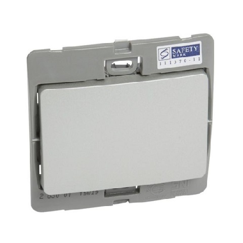 [283001] Legrand - 283001 - Mallia™ Single pole switch 1-Gang 2-Way 10A Silver.