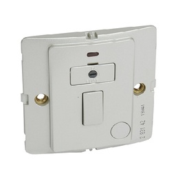 [283142] Legrand - 283142 - Mallia™ Fused Connection Units switched W/ Red LED 13A Silver.