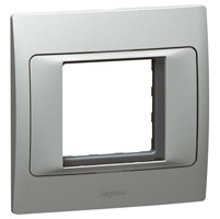 [283192] Legrand - 283192 - Mallia™ Arteor adaptors 1-Gang 2-Module Silver.
