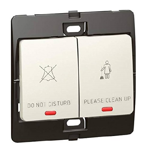 [283246] Legrand - 283246 - Mallia™ Switch for DND/MUR 2-Gang Pearl.