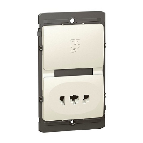 [283335] Legrand - 283335 - Mallia™ Shaver Socket BS 120/230V 50/60Hz 86 x 146mm Pearl.