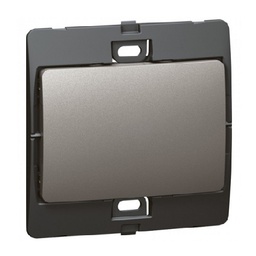 [283400] Legrand - 283400 - Mallia™ Single pole switch 1-Gang 1-Way 10A 250V Dark Silver.