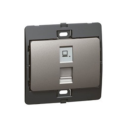 [283562] Legrand - 283562 - Mallia™ RJ45 socket Cat6 UTP Dark Silver.