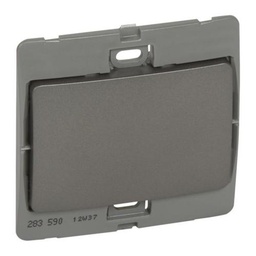 [283590] Legrand - 283590 - Mallia™ Blanking plate 1-Gang Dark Silver.