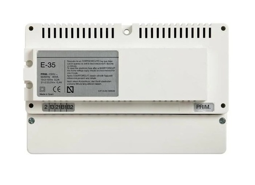 [375005] Legrand - 375005 - TEGUI Power supply E-35 Type 40VA 230VAC 5/15VDC for video intercom installations with parallel monitors.