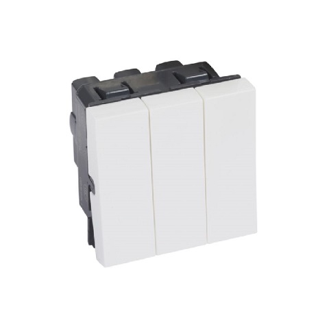 [572044] Legrand - 572044 - Arteor™ Switch 2 x 2-Way + 1-Way 20A 250V 3-Gang 2 Module White.
