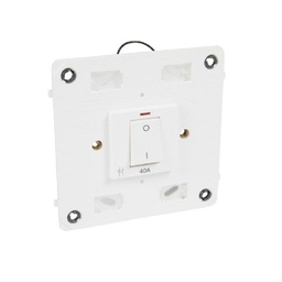 [572082] Legrand - 572082 - Arteor™ Double pole switch w/ Neon 40A 250V White.