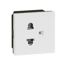 [572116] Legrand - 572116 - Arteor™ Socket EU/US 16A 250V 2P+E + Shutter 2 Module White.