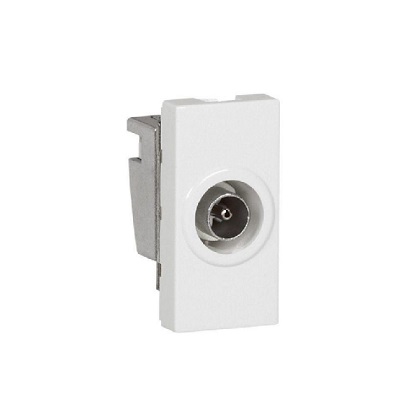 [572171] Legrand - 572171 - Arteor™ TV socket single F-type male 9.5mm 1 Module White.