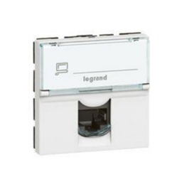 [572314] Legrand - 572314 - Arteor™ Cat6 Socket UTP 2 Module RJ45 Square White.