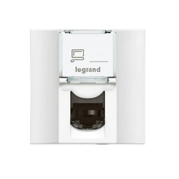 [572331] Legrand - 572331 - Arteor™ Cat6 Socket UTP 2 Module RJ45 Rear pluggable White.