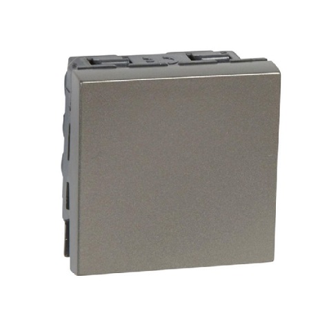 [572548] Legrand - 572548 - Arteor™ Switch 1-Way Double Pole 2 Module Magnesium.