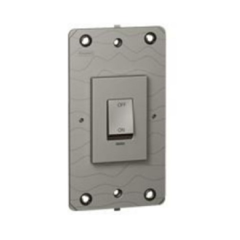 [572580] Legrand - 572580 - Arteor™ Double pole switch with neon 45A 250VAC 2-Gang Magnesium.
