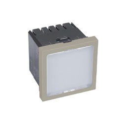 [572722] Legrand - 572722 - Arteor™ Illuminated Sign Blue LED 2 Module Magnesium.