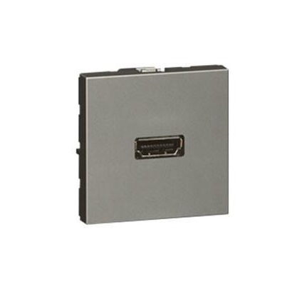 [572781] Legrand - 572781 - Arteor™ HDMI 1.3 Socket Screw-Type 2 Module Magnesuim.