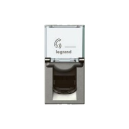 [572801] Legrand - 572801 - Arteor™ Telephone Socket Single British Secondary 1 Module Magnesium.