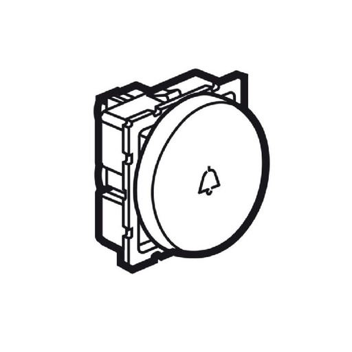 [573080] Legrand - 573080 - Arteor Push Button 2-Way w/ bell symbol 6A 2 Module White.