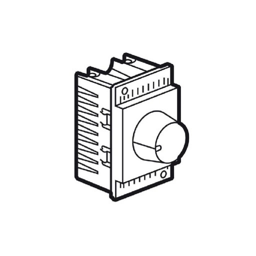 [573701] Legrand - 573701 - Arteor Leading Edge Rotary Dimmer 1000W 2 Module Magnesium.