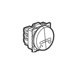 [573719] Legrand - 573719 - Arteor Double Push Button 1-Gang 2 Module Round Magnesium.