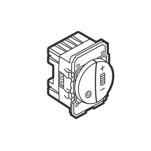 [574306] Legrand - 574306 - Arteor™ Trailing/leading edge Push Button Dimmer 600W 2 Module White.