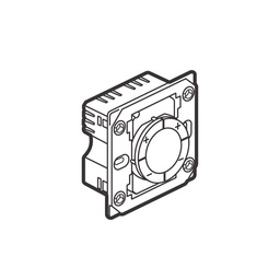 [574307] Legrand - 574307 - Arteor™ Trailing/leading edge Push Button Dimmer 2 x 400W, w/ Magnesium circle for control & support frame, 2 Module White.