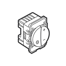[574355] Legrand - 574355 - Arteor™ Resistive/inductive loads Push Button Dimmer 600W w/o Neutral 2-wire, 2 Module White.