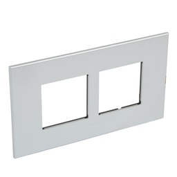 [575081] Legrand - 575081 - Arteor™ Plate Square 2x2 Module 2-Gang Neutral Pearl Alu Style.