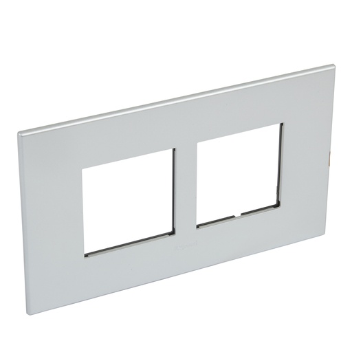 [575081] Legrand - 575081 - Arteor™ Plate Square 2x2 Module 2-Gang Neutral Pearl Alu Style.