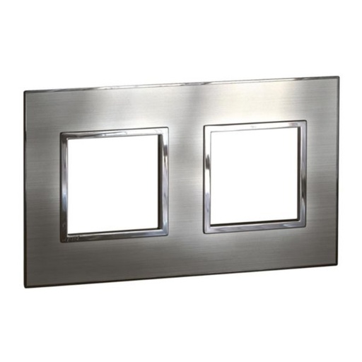 [575086] Legrand - 575086 - Arteor™ Plate British Standard square 4 Module stainless style.