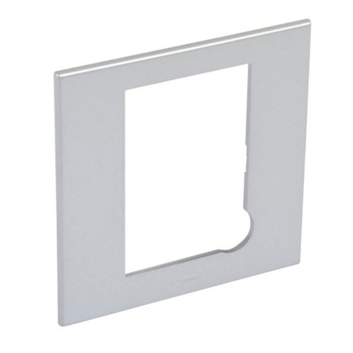 [575121] Legrand - 575121 - Arteor™ Plate British Standard Square for 13A Fused Connection Unit Neutral Pearl Alu.