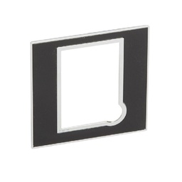 [575123] Legrand - 575123 - Arteor™ Plate British Standard square for fused connection unit Mirror Black.