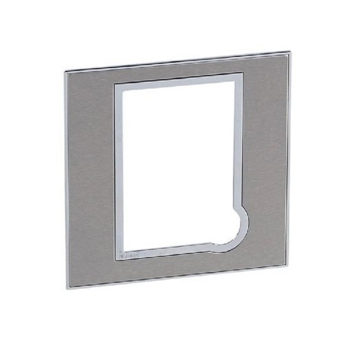 [575126] Legrand - 575126 - Arteor™ Plate British Standard square for fused connection unit stainless style.