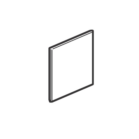 [575131] Legrand - 575131 - Arteor™ British Standard blanking Cover Plate for 1-Gang Neutral Pearl Alu.