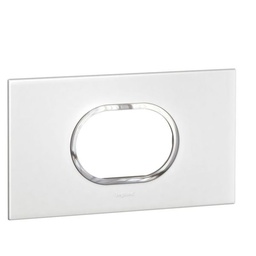 [575540] Legrand - 575540 - Arteor™ Plate British Standard Round 3 Module 2-Gang White.