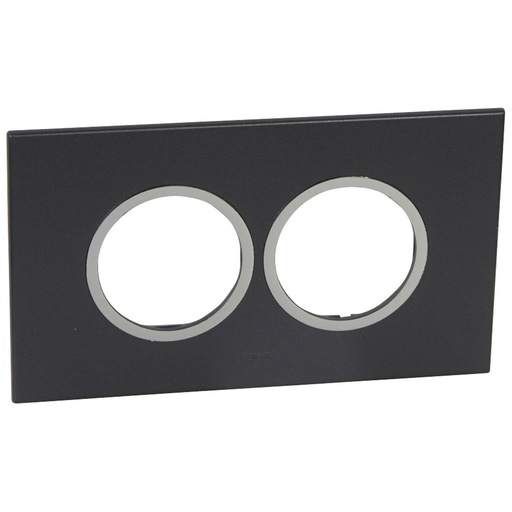 [575552] Legrand - 575552 - Arteor™ Plate British Standard Round 4 Module Graphite.