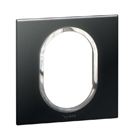 [575562] Legrand - 575562 - Arteor™ Plate BS Round 3 Modules 1-Gang Graphite.