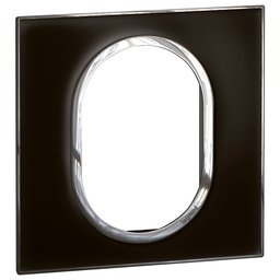 [575563] Legrand - 575563 - Arteor™ Plate British Standard Round 3 Module 1-Gang Mirror Black.