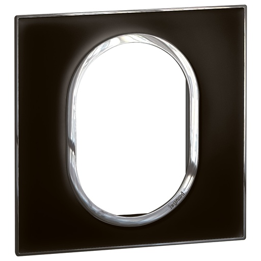 [575563] Legrand - 575563 - Arteor™ Plate British Standard Round 3 Module 1-Gang Mirror Black.