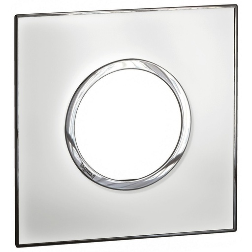 [575614] Legrand - 575614 -  Arteor™ Plate British Standard Round 2 Module Mirror White.