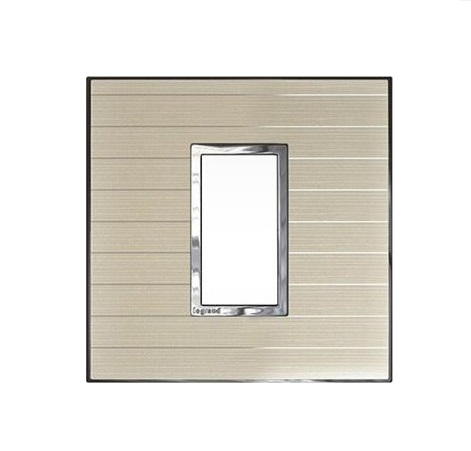 [576101] Legrand - 576101 - Arteor™ Plate British Standard for Square 1 Module 1-Gang Graphic Casual.