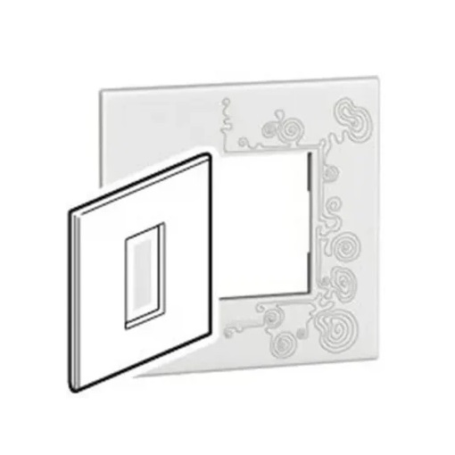 [576108] Legrand - 576108 - Arteor™ Plate British Standard for Square 1 Module 1-Gang Tattoo Edition 1.
