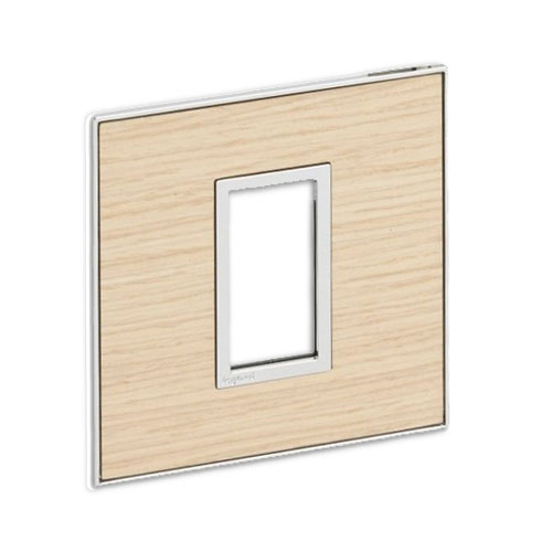 [576109] Legrand - 576109 - Arteor™ Plate British Standard for Square 1 Module 1-Gang Wood Light Oak.