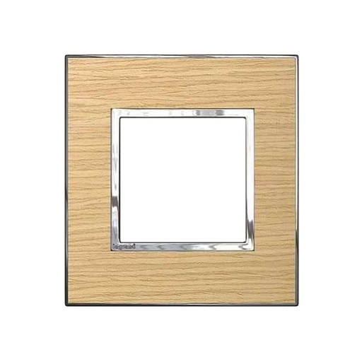 [576129] Legrand - 576129 - Arteor™ Plate British Standard for Square 2 Module & 1.2" touch screen 1-Gang Wood Light Oak.