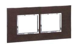[576143] Legrand - 576143 - Arteor™ Plate British Standard for Square 2x2 Module 2-Gang Leather Club.