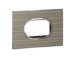 [576152] Legrand - 576152 - Arteor™ Plate British Standard Round 3 Module 2-Gang Graphic Formal.